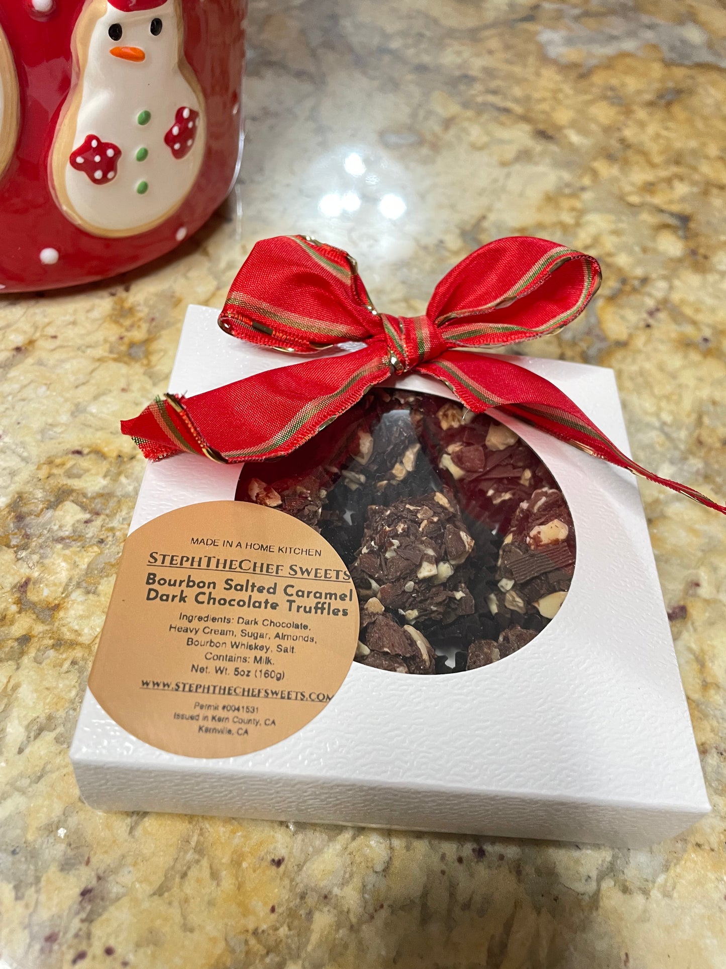 Truffle Box - Caramel, Dark Chocolate, Almond